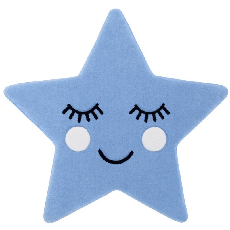 فرش زرباف اتاق کودک طرح ستاره آبی