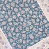 فرش داریوش کد 1534 زمینه آبی (گل برجسته)