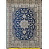فرش قیطران 1500 شانه طرح سوفیا زمینه سورمه ای (برحسته)