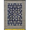 فرش قیطران 1500 شانه طرح شهرناز زمینه سورمه ای (برحسته)