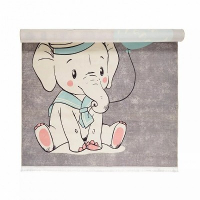 فرش اتاق کودک طرح فیل ملوان (غیربرجسته)
