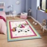 فرش اتاق کودک طرح یونیکورن رنگی (غیربرجسته)