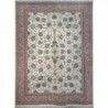 فرش کسری یزد 700 شانه طرح افشان زمینه کرم (غیربرجسته)