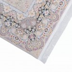 فرش محتشم 1500 شانه طرح شاداب زمینه صدفی (برحسته)
