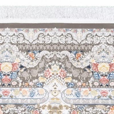 فرش محتشم 1500 شانه طرح گلدیس زمینه متالیک (برحسته)