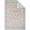 فرش محتشم 1500 شانه طرح گلدیس زمینه نقره ای (برحسته)