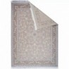 فرش محتشم 1500 شانه طرح گلفام زمینه نقره ای (برحسته)