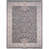 فرش محتشم 1500 شانه طرح شاداب زمینه ذغالی (برحسته)