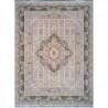 فرش محتشم 1500 شانه طرح گلسان زمینه نقره ای (برحسته)