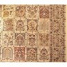 فرش ستاره کویر یزد 500 شانه کلکسیون شاه عباسی کد X47 زمینه 1401 (غیربرجسته)
