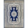 فرش قیطران 1500 شانه طرح السا زمینه سورمه ای (برحسته)