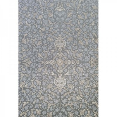 فرش آینده 1500 شانه طرح زرگل زمینه سربی (برحسته)