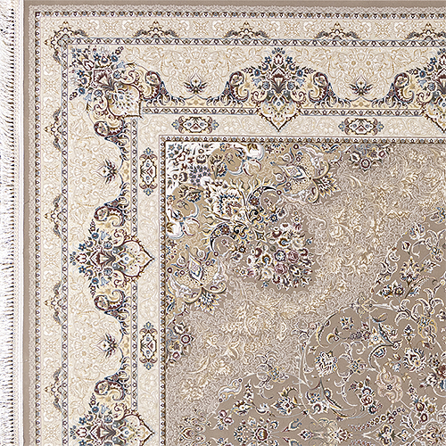  فرش داریوش 1500 شانه کد 1518 زمینه ترمه ای (برجسته) 