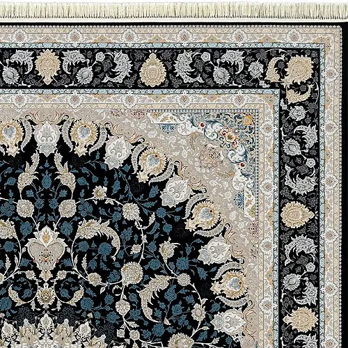  فرش داریوش 1200 شانه کد 1403 زمینه سورمه ای (برجسته) 