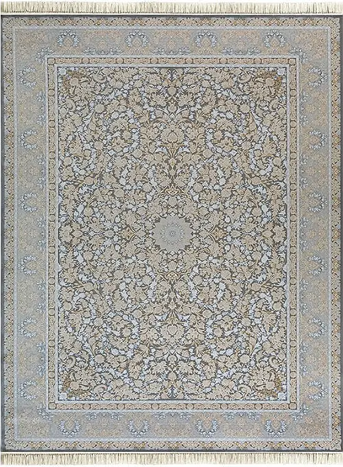 فرش داریوش 1200 شانه کد 1418 زمینه دودی (برجسته)