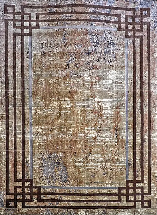 فرش لیبرا وینتج کد 205 زمینه پتینه (برجسته)
