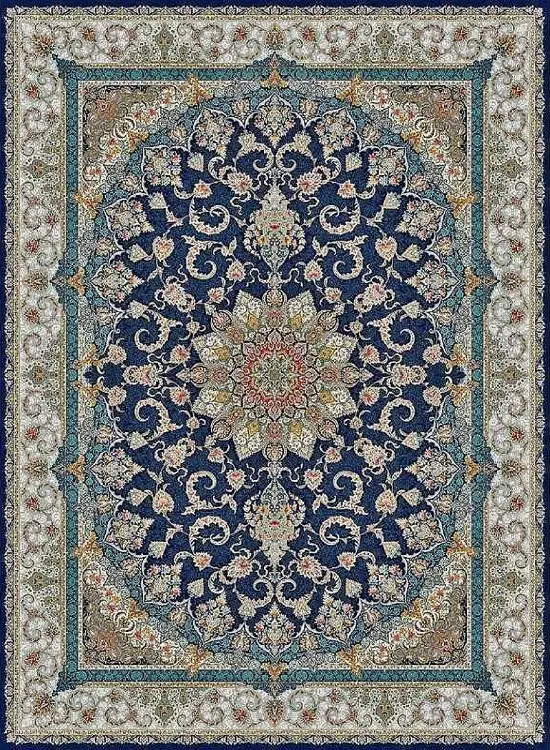 فرش ستاره کویر یزد 1500 شانه کد 500 TX زمینه 1093 (برجسته)