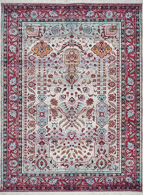 فرش محتشم کلاریس کد 100328 زمینه تمام رنگ (غیربرجسته)