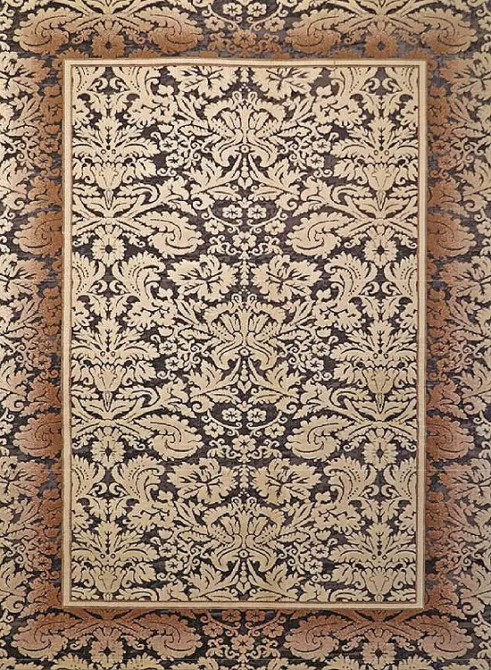 فرش لیبرا وینتج کد 225 زمینه پتینه (برجسته)