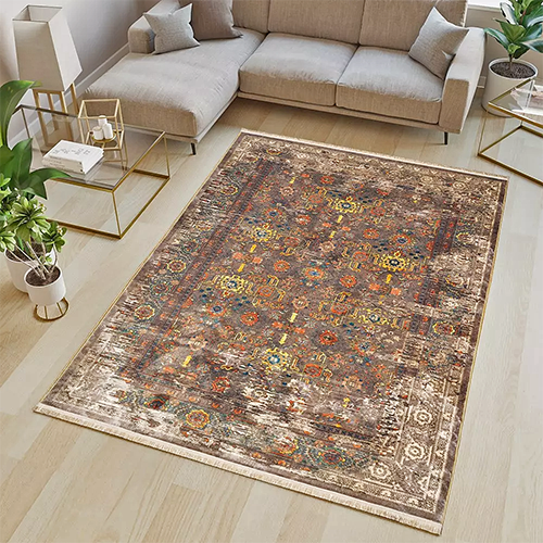  فرش محتشم کلاریس کد 900481 زمینه تمام رنگ (غیربرجسته) 
