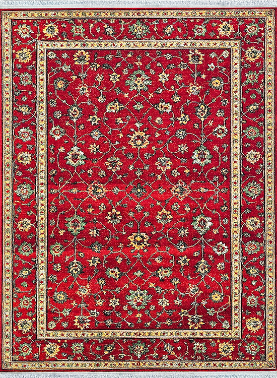 فرش مهدیان 400 شانه کد 43033 زمینه لاکی (غیربرجسته)