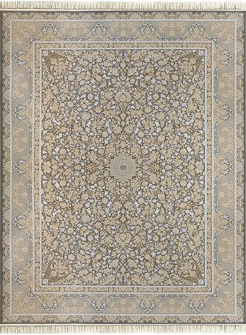 فرش داریوش 1200 شانه کد 1418 زمینه فیلی (برجسته)