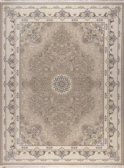 فرش داریوش 1500 شانه کد 1518 زمینه ترمه ای (برجسته)