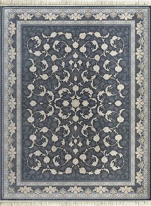 فرش داریوش 1200 شانه کد 1404 زمینه دودی (برجسته)