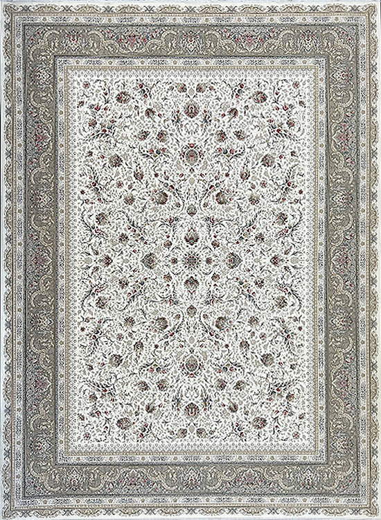فرش مهدیان 1500 شانه کد 3015 زمینه کرم (برجسته)