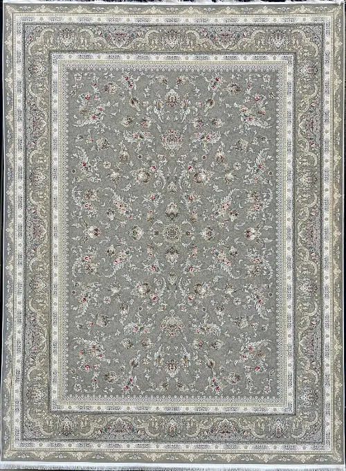  فرش مهدیان 1500 شانه کد 3012 زمینه طوسی (برجسته) 