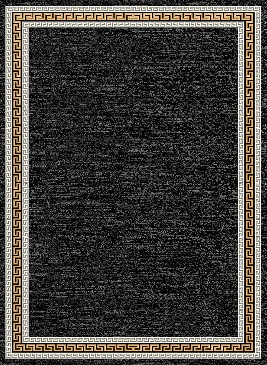 گلیم ماشینی لیبرا کد 52 زمینه ذغالی (غیربرجسته)