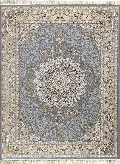 فرش داریوش 1500 شانه کد 1538 زمینه فیلی (برجسته)