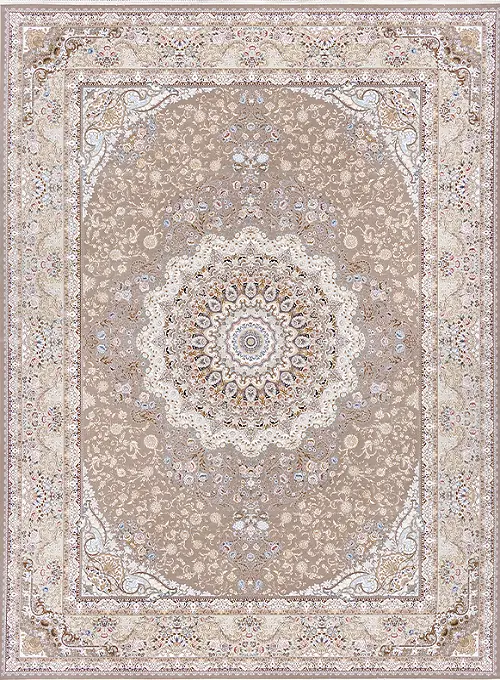  فرش داریوش 1500 شانه کد 1538 زمینه ترمه ای (برجسته) 