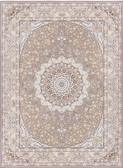 فرش داریوش 1500 شانه کد 1538 زمینه ترمه ای (برجسته)