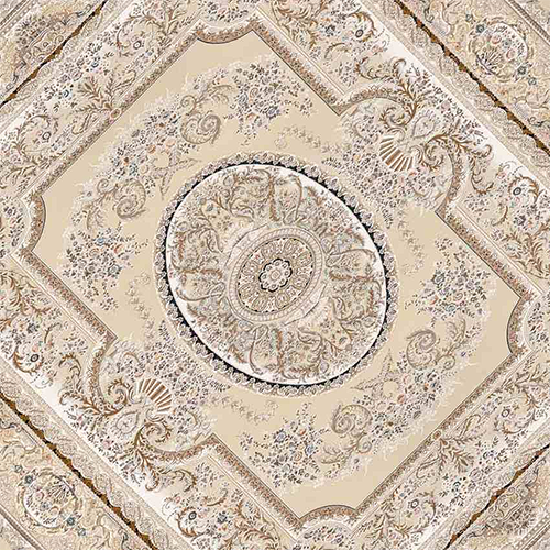 فرش داریوش 1500 شانه کد 1587 زمینه کرم (برجسته) 
