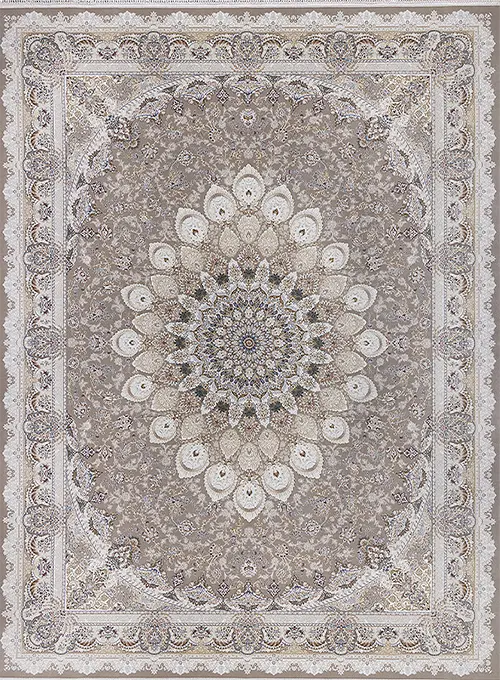 فرش داریوش 1500 شانه کد 1541 زمینه ترمه ای (برجسته)