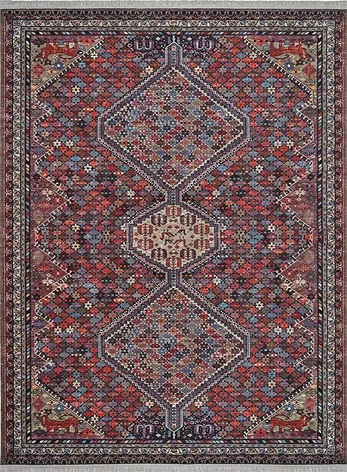 فرش محتشم کلاریس کد 100341 زمینه تمام رنگ (غیربرجسته)