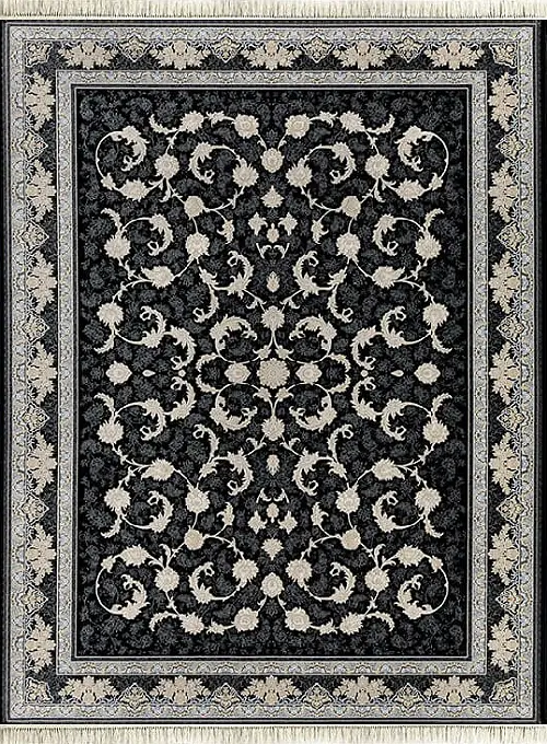 فرش داریوش 1200 شانه کد 1404 زمینه سورمه ای (برجسته)