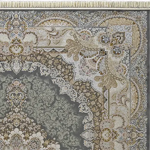  فرش داریوش 1500 شانه کد 1558 زمینه فیلی (برجسته) 