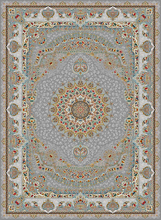 فرش ستاره کویر یزد 1500 شانه کد 501 TX زمینه 1073 (برجسته)