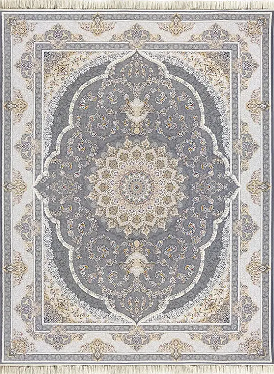 فرش داریوش 1500 شانه کد 1566 زمینه فیلی (برجسته)