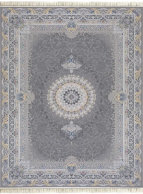 فرش داریوش 1200 شانه کد 1420 زمینه فیلی (برجسته)