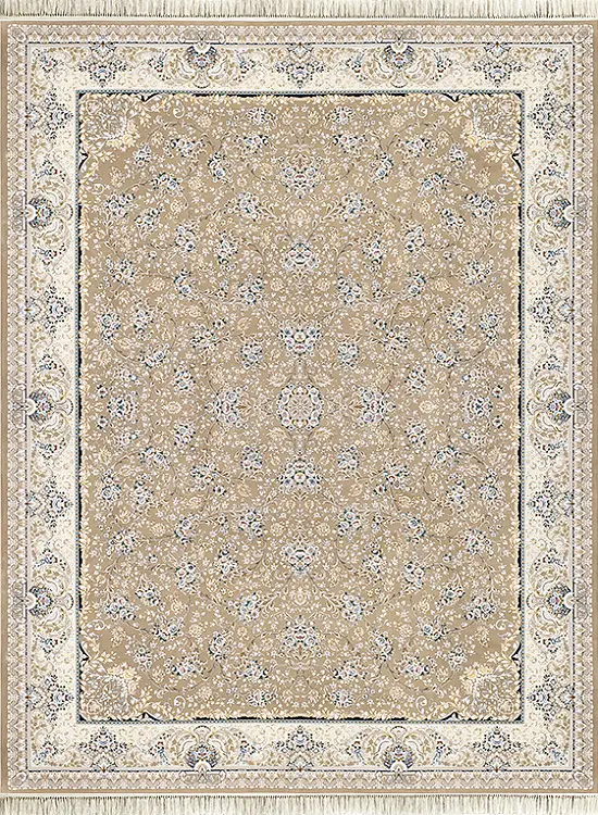 فرش داریوش 1500 شانه کد 1576 زمینه ترمه ای (برجسته)