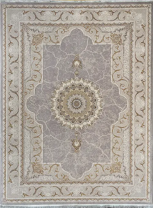  فرش باستان یزد 1200 شانه کد 09-10 (برجسته) 