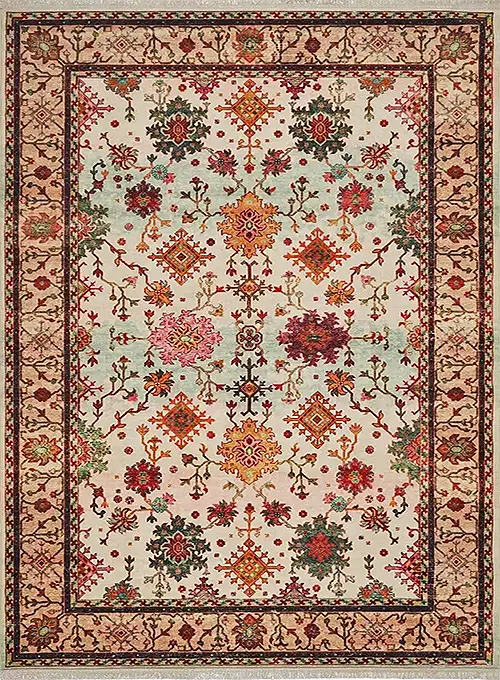 فرش محتشم کلاریس کد 100327 زمینه تمام رنگ (غیربرجسته)