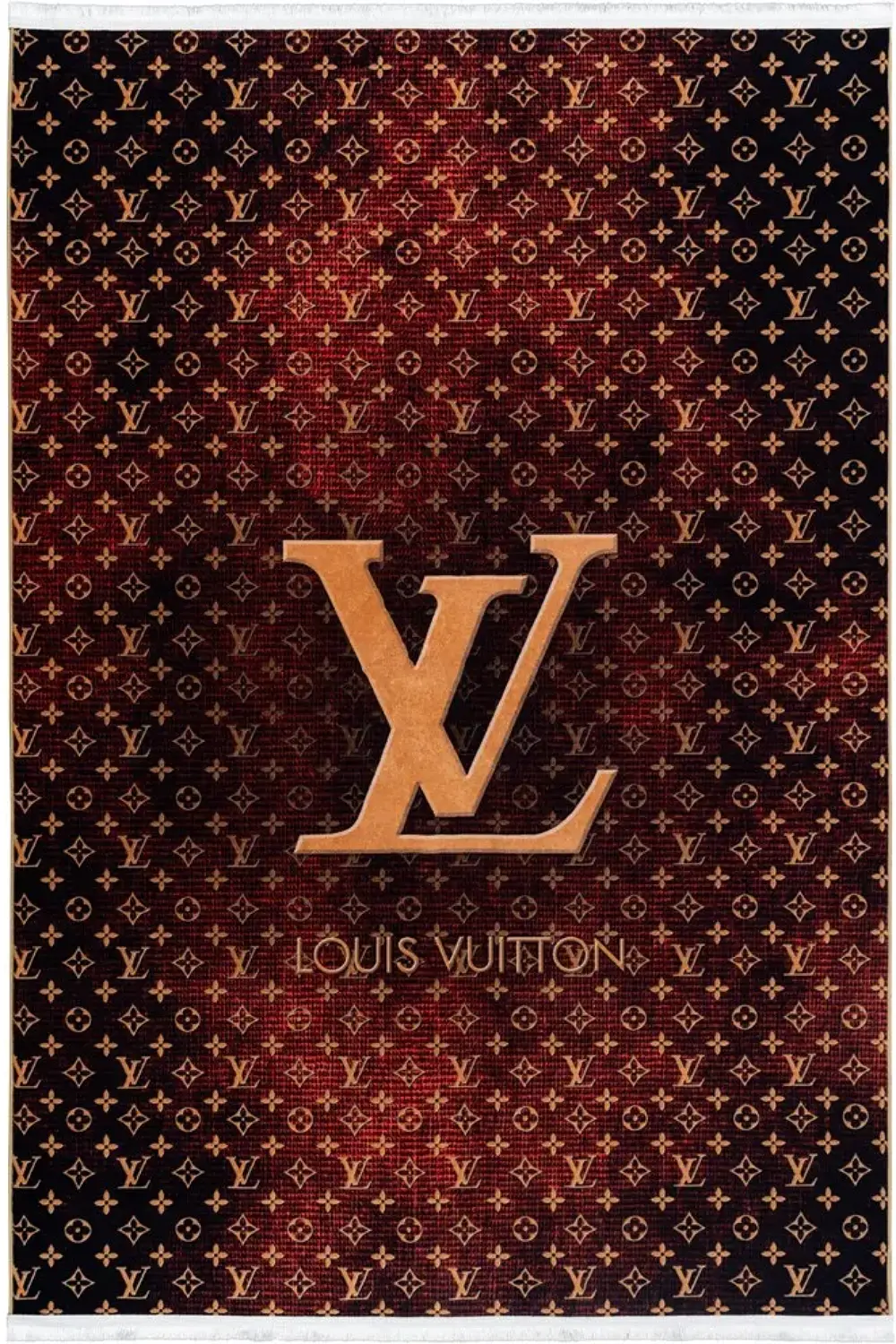 فرش محتشم 700 شانه مدرن کد 25KN0050 زمینه عنابی (غیربرجسته)