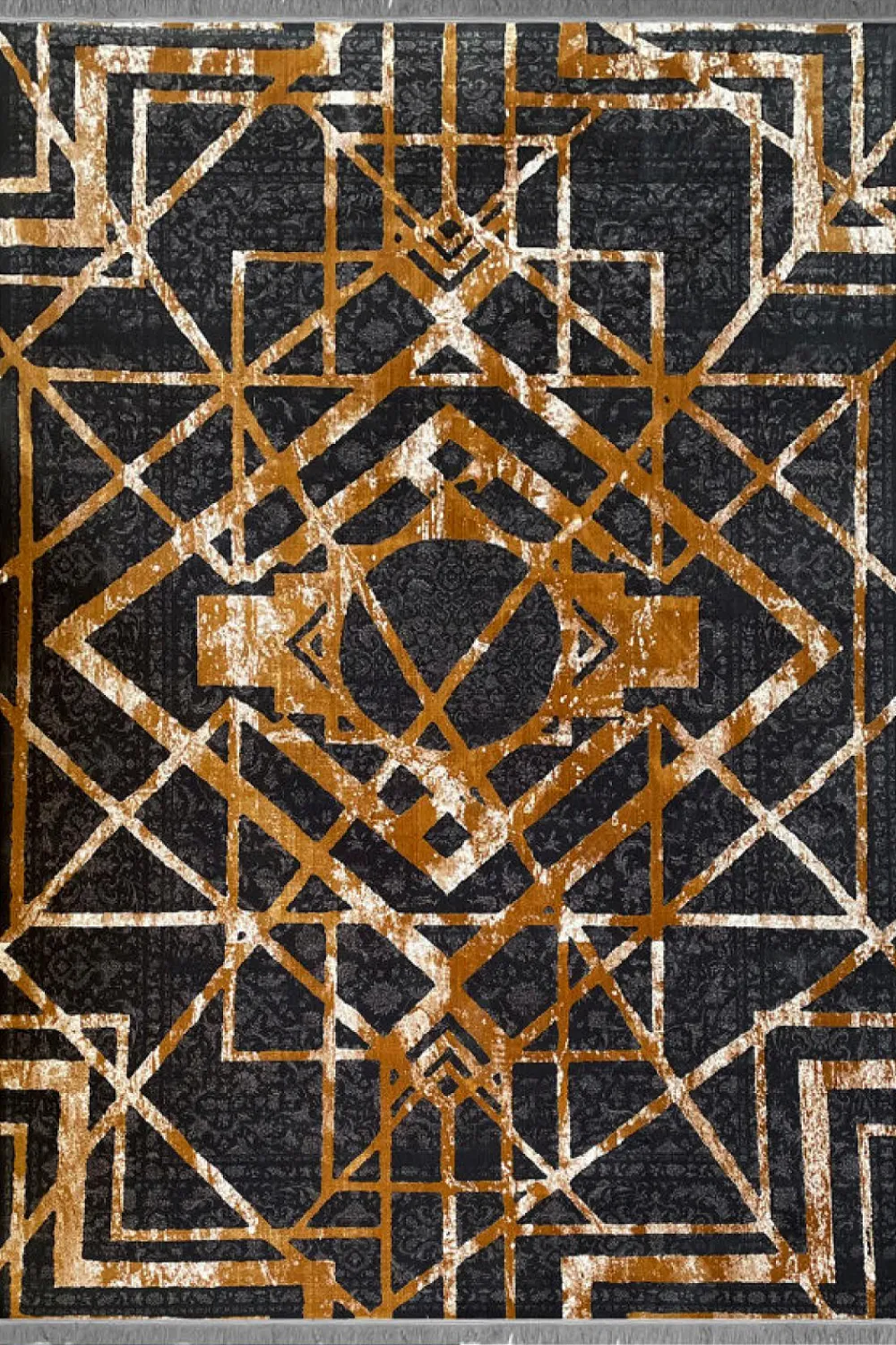 فرش مهدیان 700 شانه کلکسیون دینارسو کد 70030 زمینه ذغالی (برجسته)