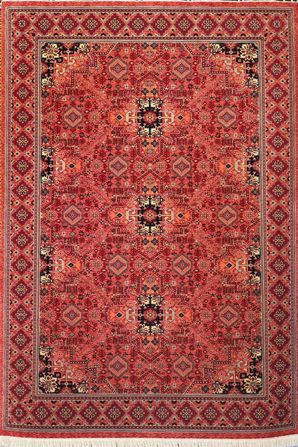 فرش ستاره کویر یزد 700 شانه کلکسیون شاهکار نوین کد YN182 زمینه 2544 (غیربرجسته)