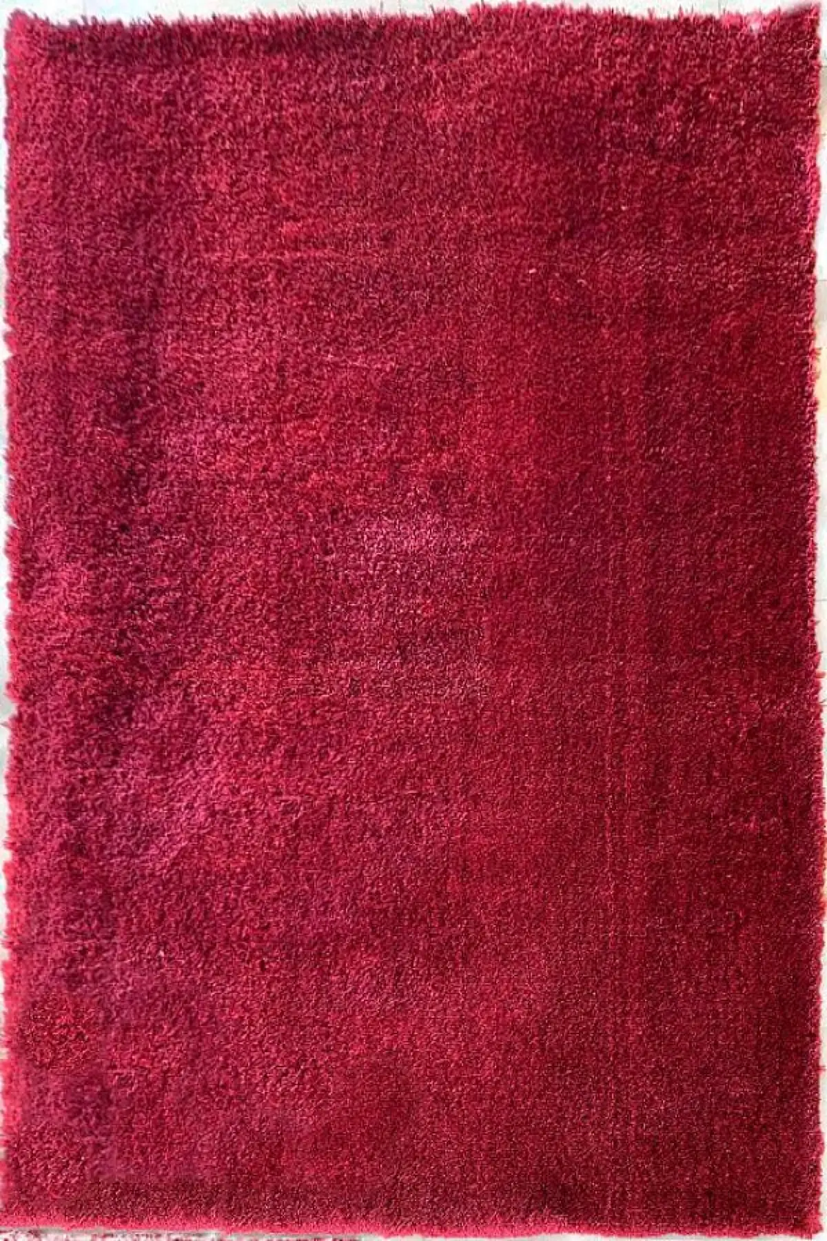 فرش آینده پرزبلند کلکسیون سه بعدی رنگ زرشکی (شگی)