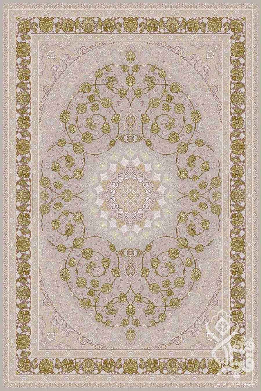 فرش قیطران 1200 شانه کلکسیون مهناز طرح مهناز زمینه کرم